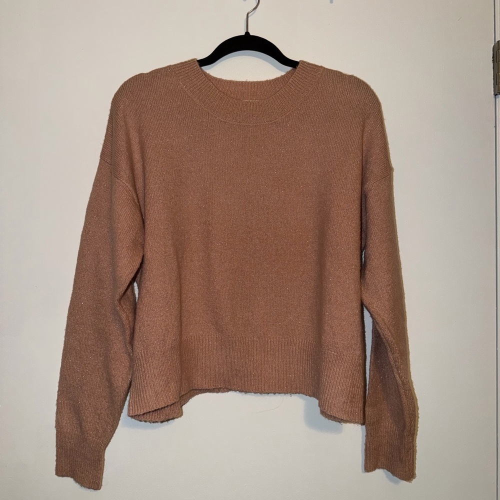 Double Zero Tan Crew Neck Sweater